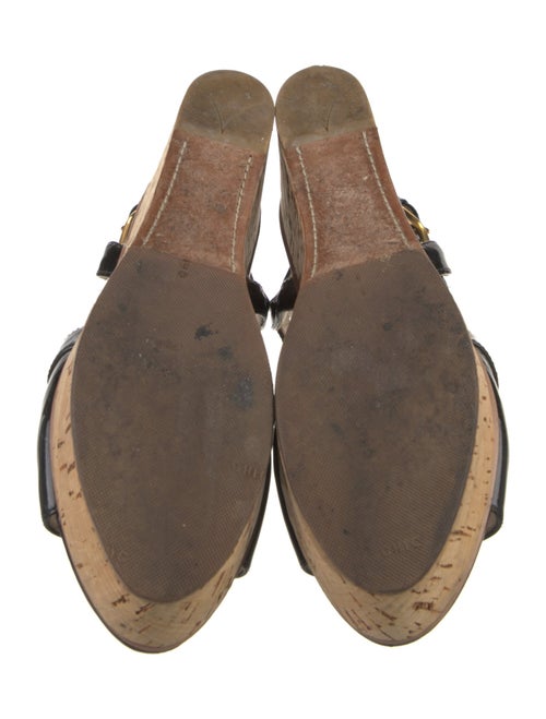 Prada Patent Leather Slingback Sandals