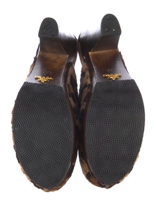 Prada Ponyhair Printed Mules