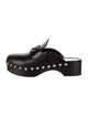 Prada Leather Studded Accents Mules