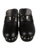 Prada Leather Studded Accents Mules