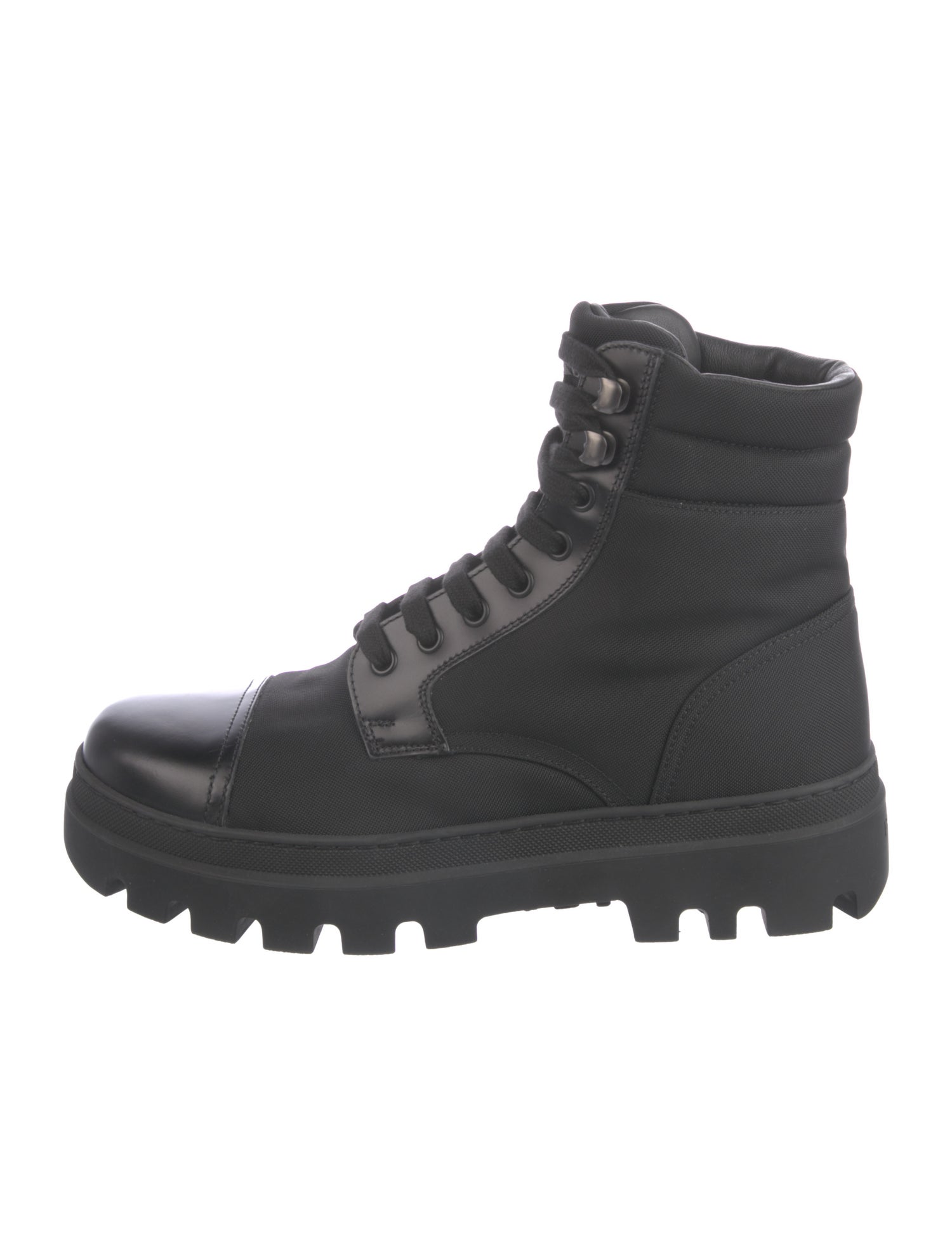 Prada Nylon Combat Boots