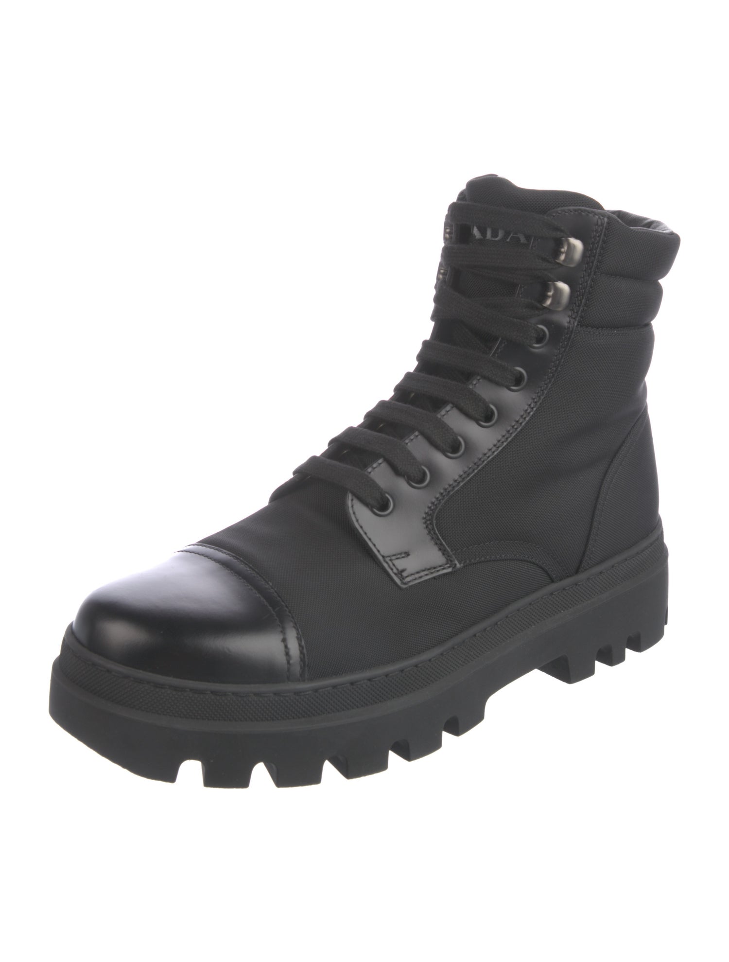 Prada Nylon Combat Boots
