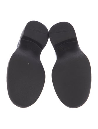 Prada Signature Logo Patent Leather Oxfords