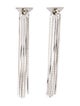 Prada Crystal Logo Symbole Chandelier Earrings