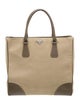 Prada Enameled Metal Triangle Tote