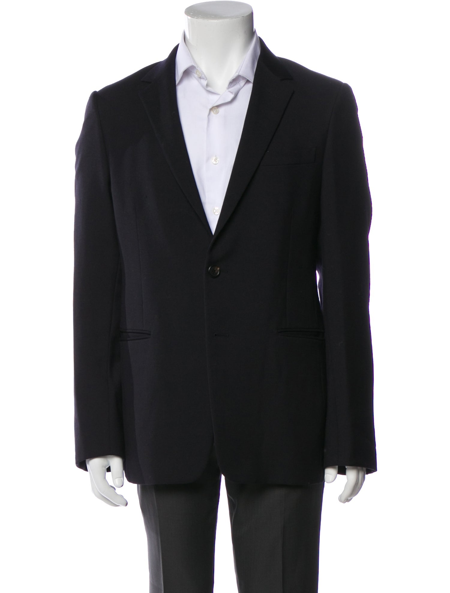 Prada Virgin Wool Embroidered Accent Blazer