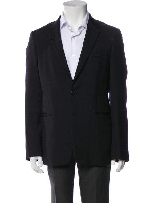 Prada Virgin Wool Embroidered Accent Blazer