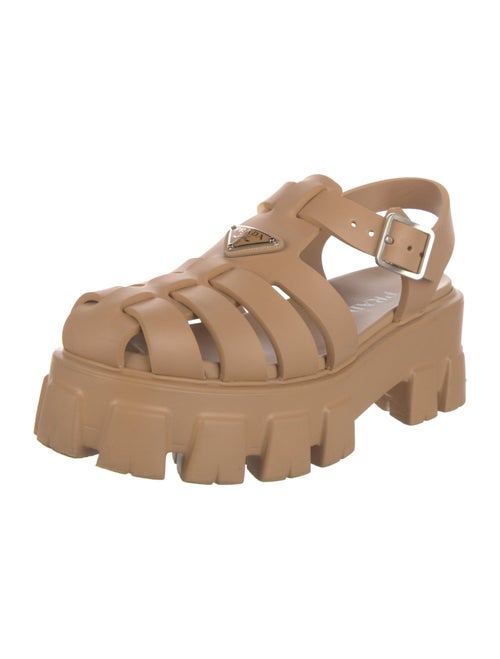 Prada Rubber Slingback Flats