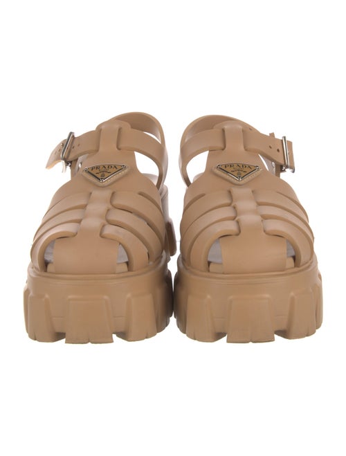 Prada Rubber Slingback Flats