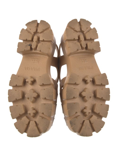 Prada Rubber Slingback Flats