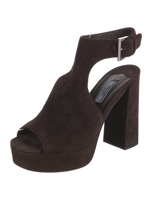 Prada Suede Slingback Sandals