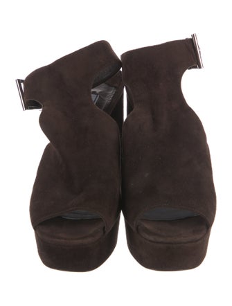 Prada Suede Slingback Sandals