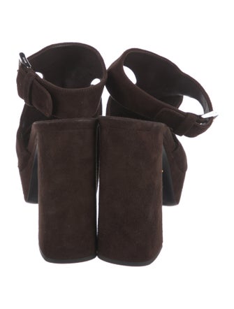 Prada Suede Slingback Sandals