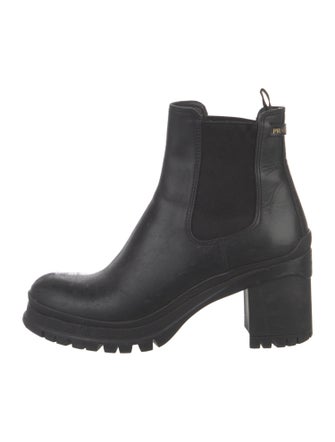 Prada Leather Chelsea Boots