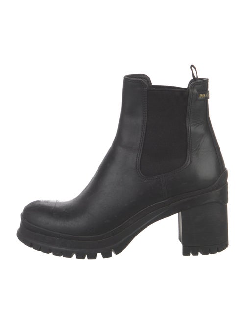 Prada Leather Chelsea Boots