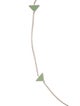 Prada Enamel Triangle Station Necklace