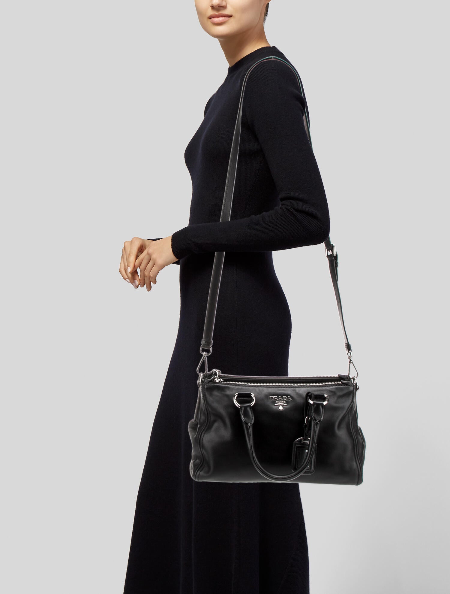 Prada Tessuto Nylon Double Zip Tote