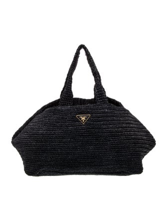 Prada Raffia Grass Shoulder Bag