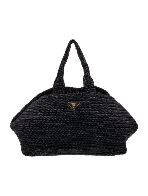 Prada Raffia Grass Shoulder Bag