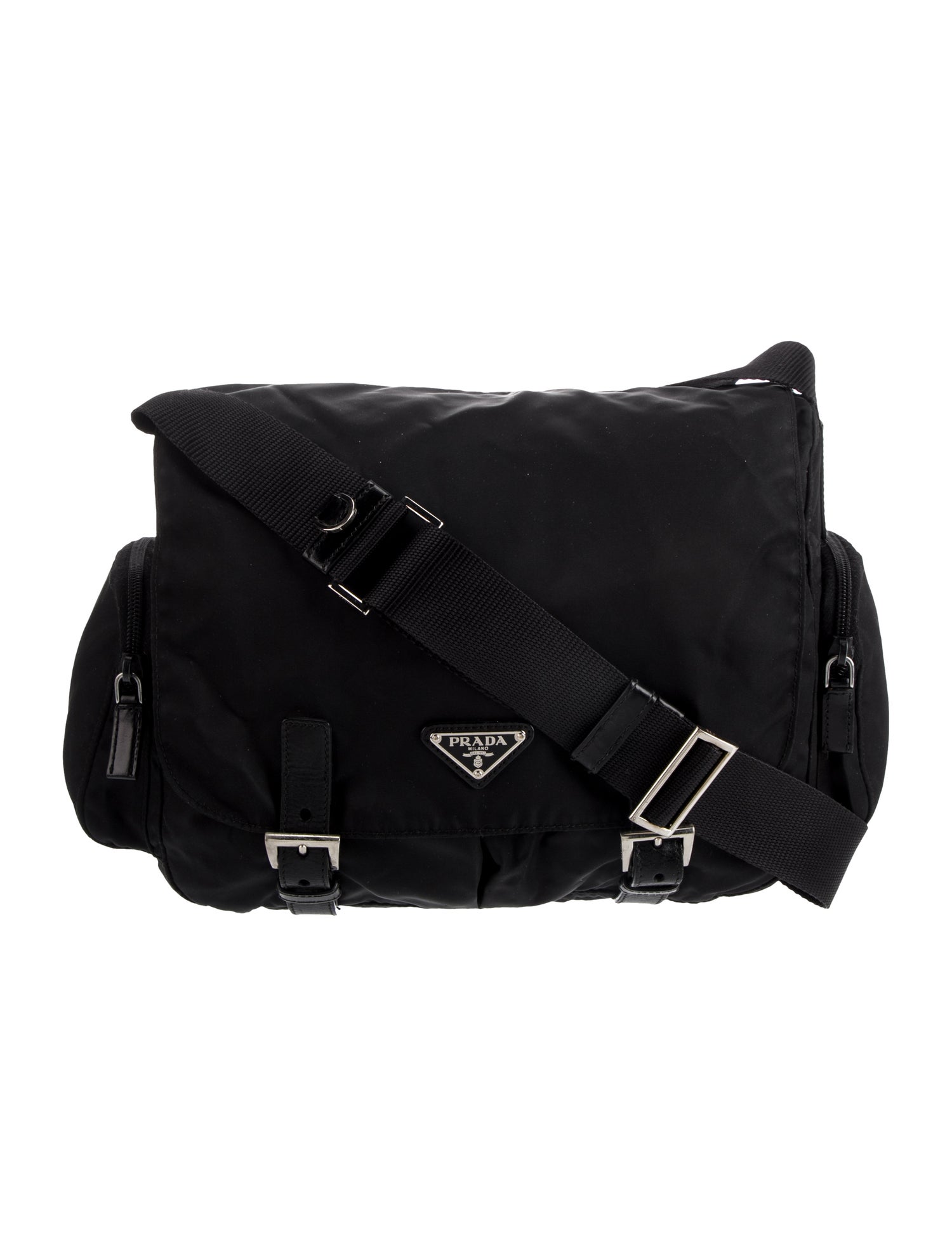 Prada Tessuto Nylon Messenger Bag Vintage