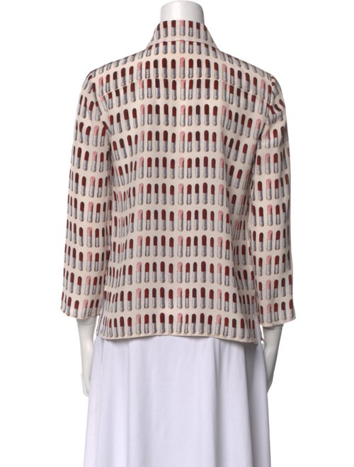 Prada 2018 Silk Button-Up Top