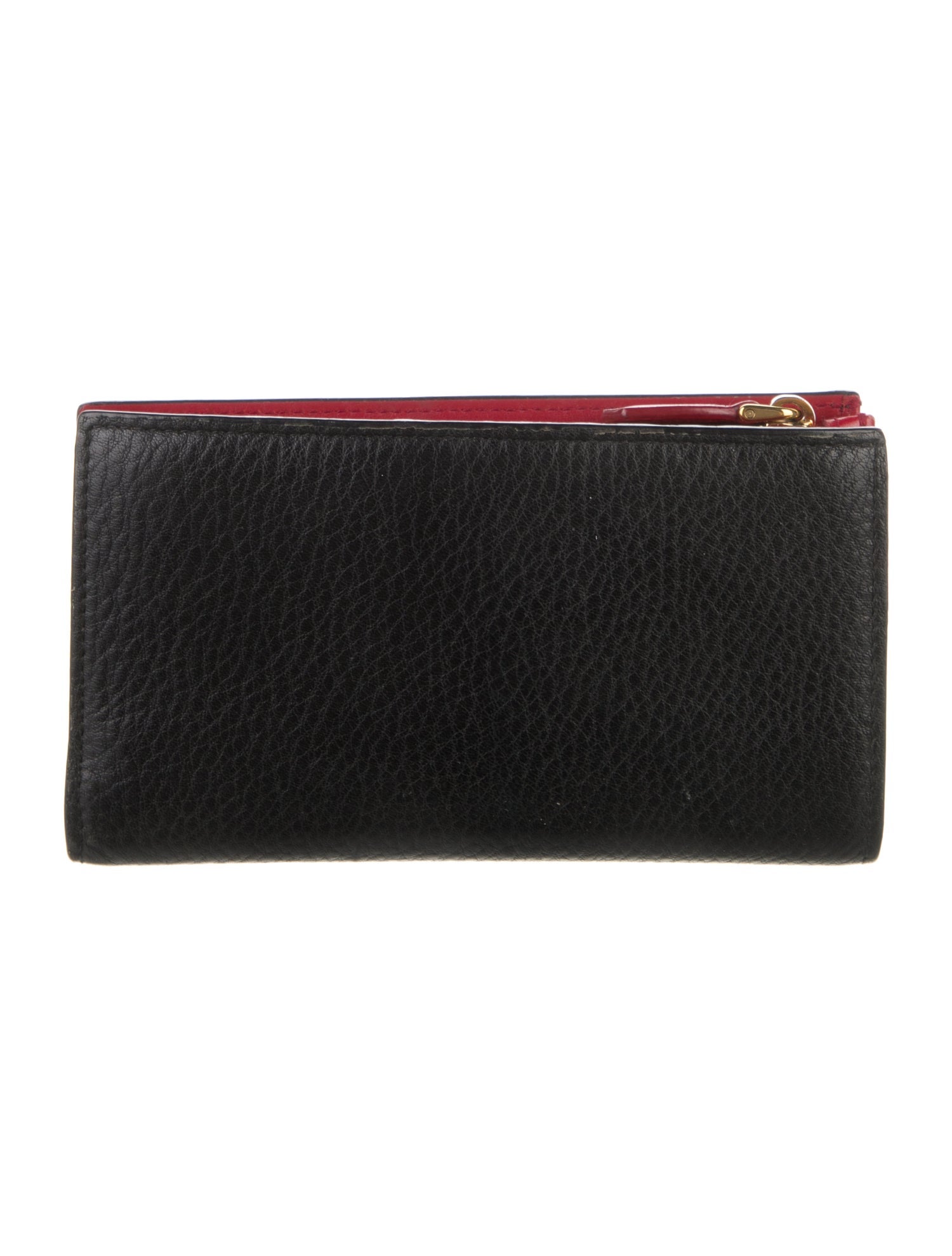 Prada Vitello Daino Leather Trifold Wallet