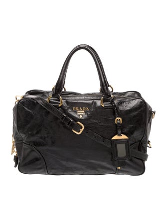 Prada Leather Top Handle Bag