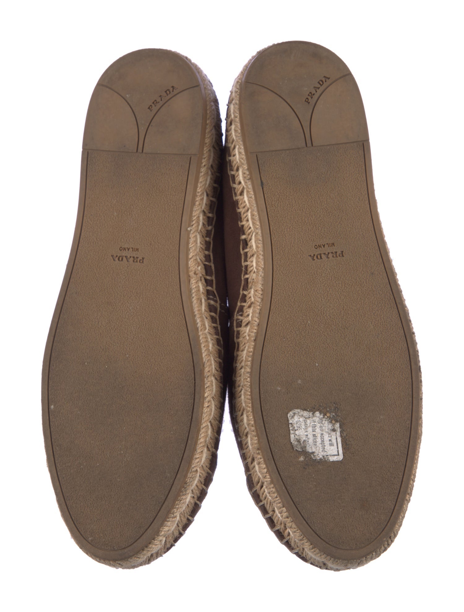 Prada Suede Bow Accents Espadrilles