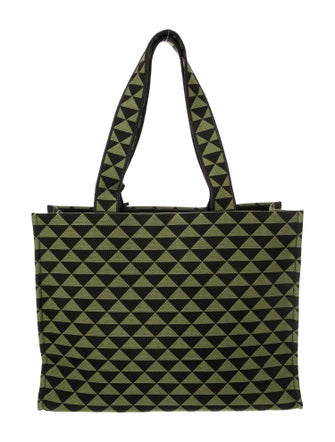 Prada Enameled Metal Triangle Symbole Large