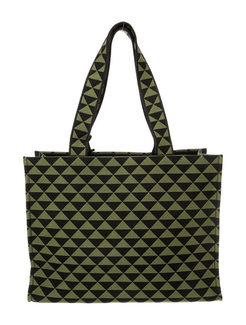 Prada Enameled Metal Triangle Symbole Large