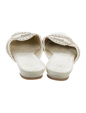 Prada Leather Colorblock Pattern Mules