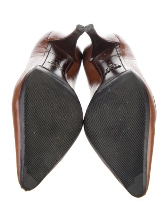 Prada Leather Bow Accents Pumps