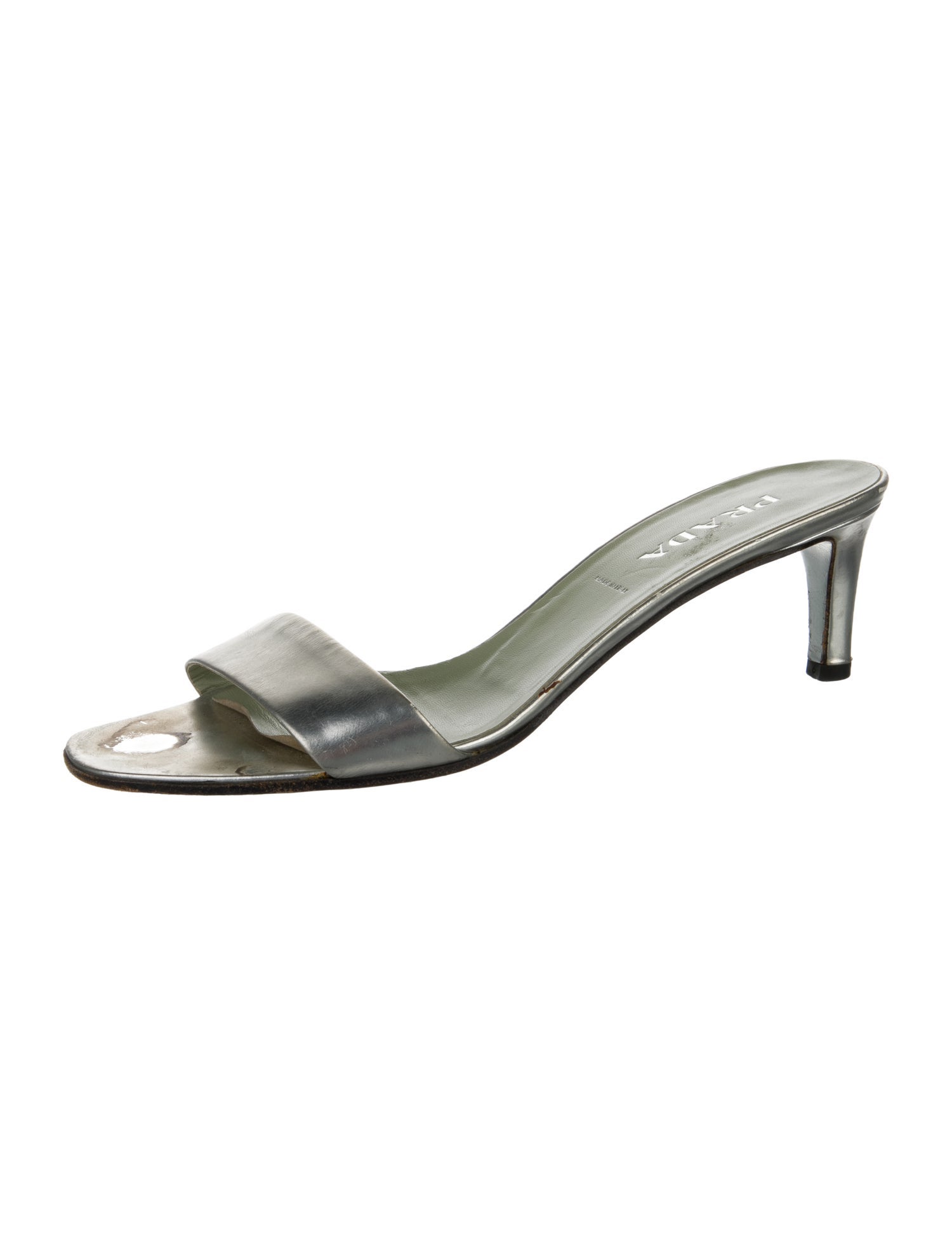 Prada Leather Slides