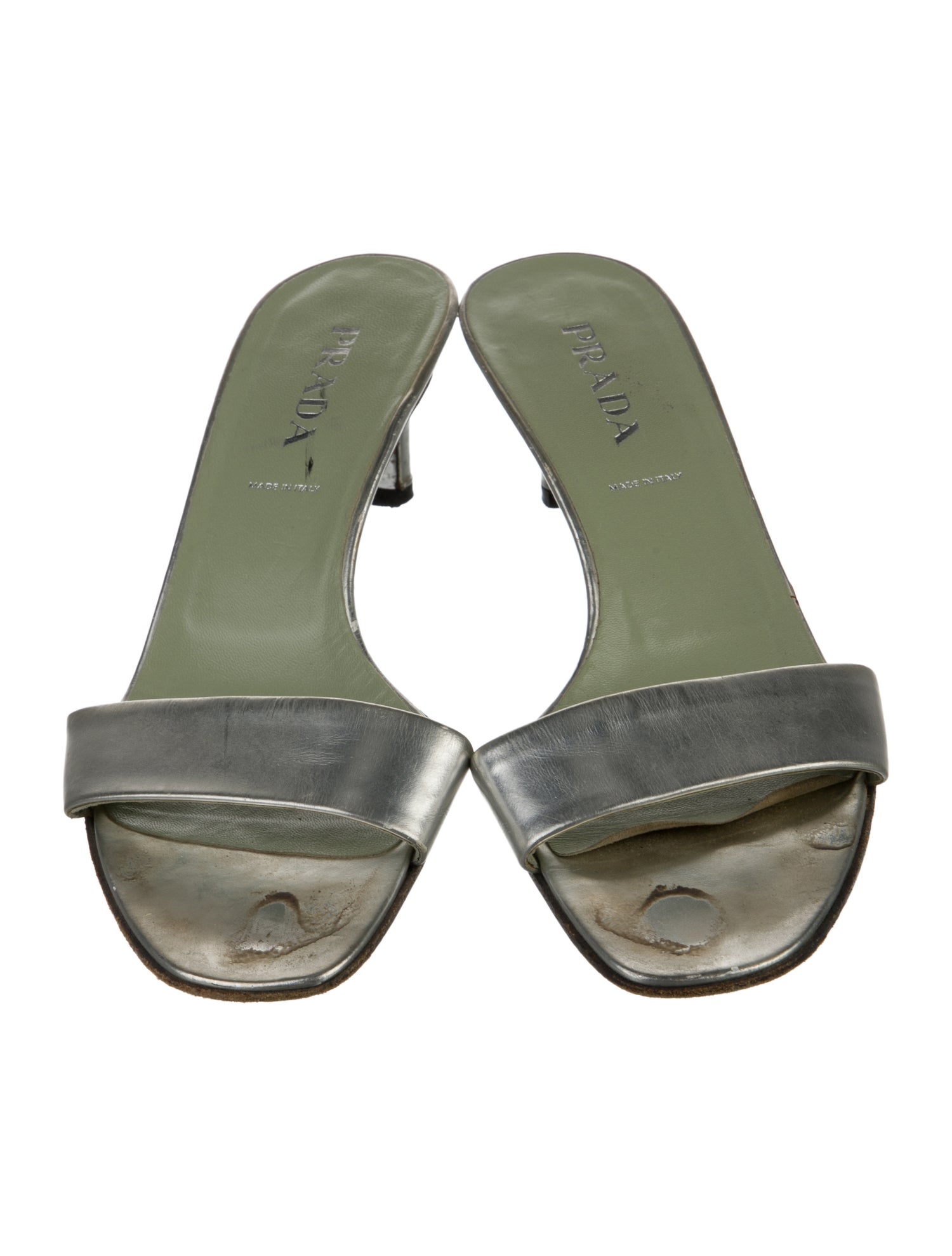 Prada Leather Slides