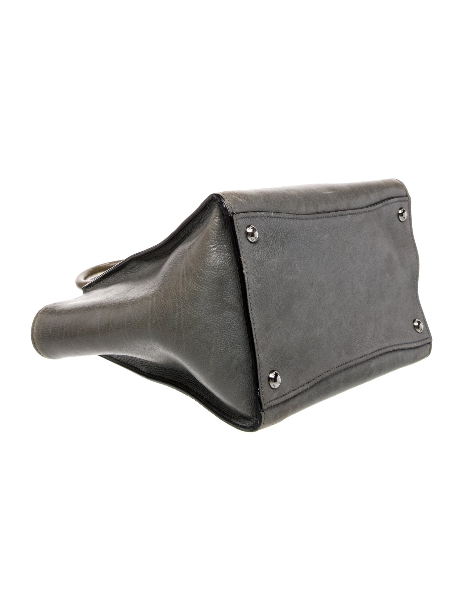 Prada Enameled Metal Triangle Twin Pocket