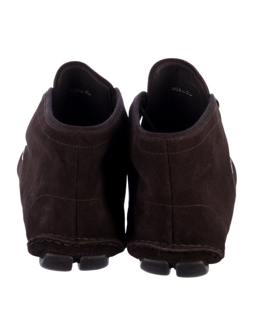 Prada Suede Lace-Up Boots