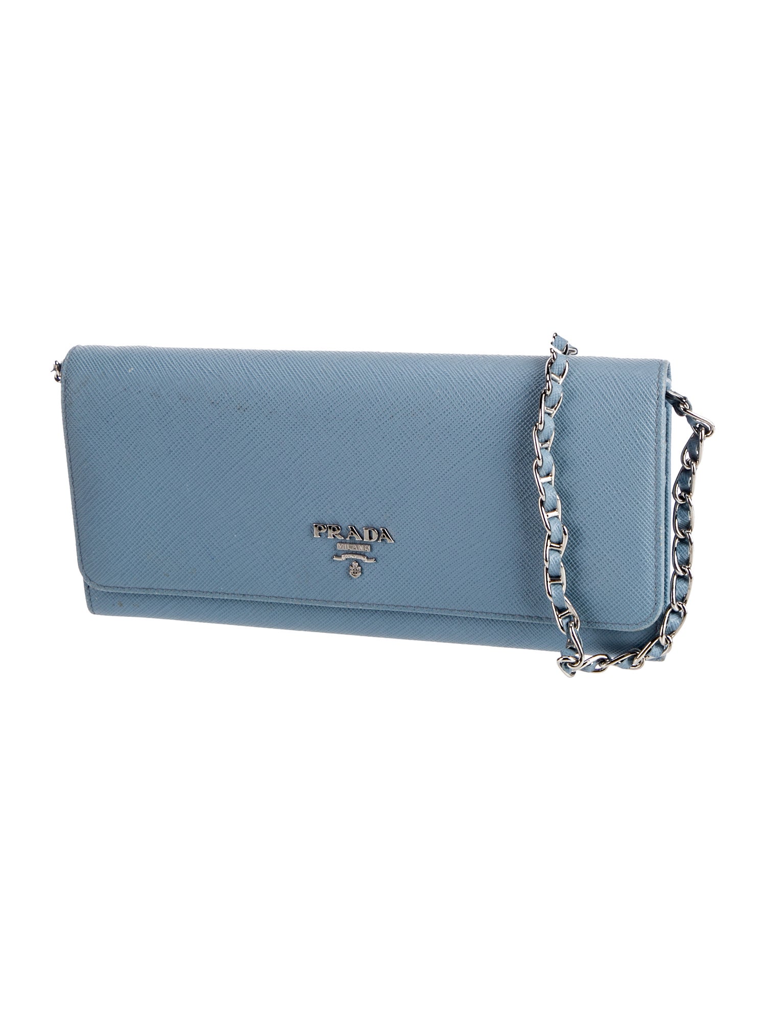 Prada Saffiano Cuir Leather Clutch