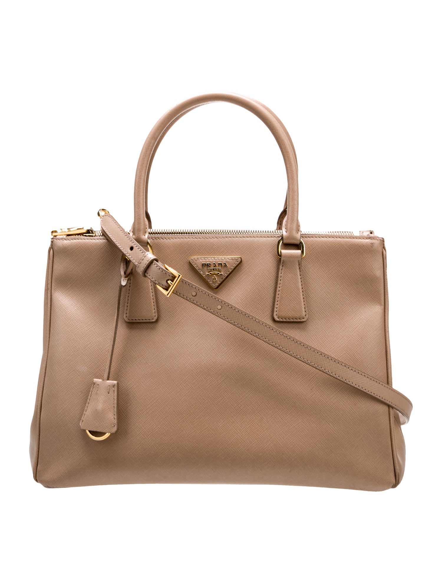 Prada Saffiano Leather Galleria Double Zip Large