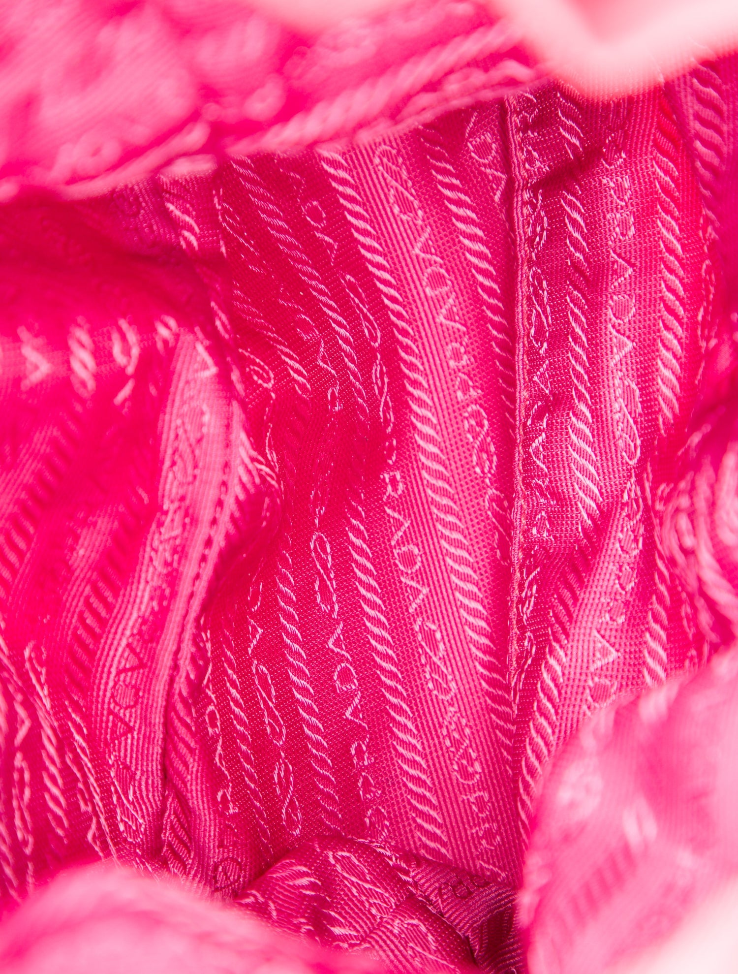 Prada Enameled Metal Triangle Backpack