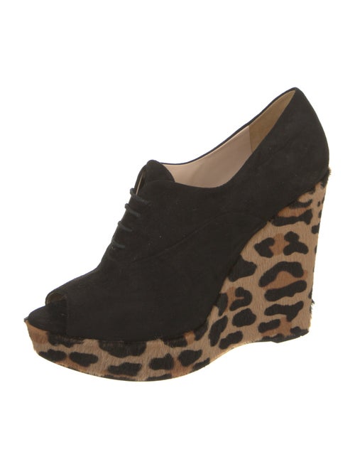 Prada Suede Animal Print Pumps