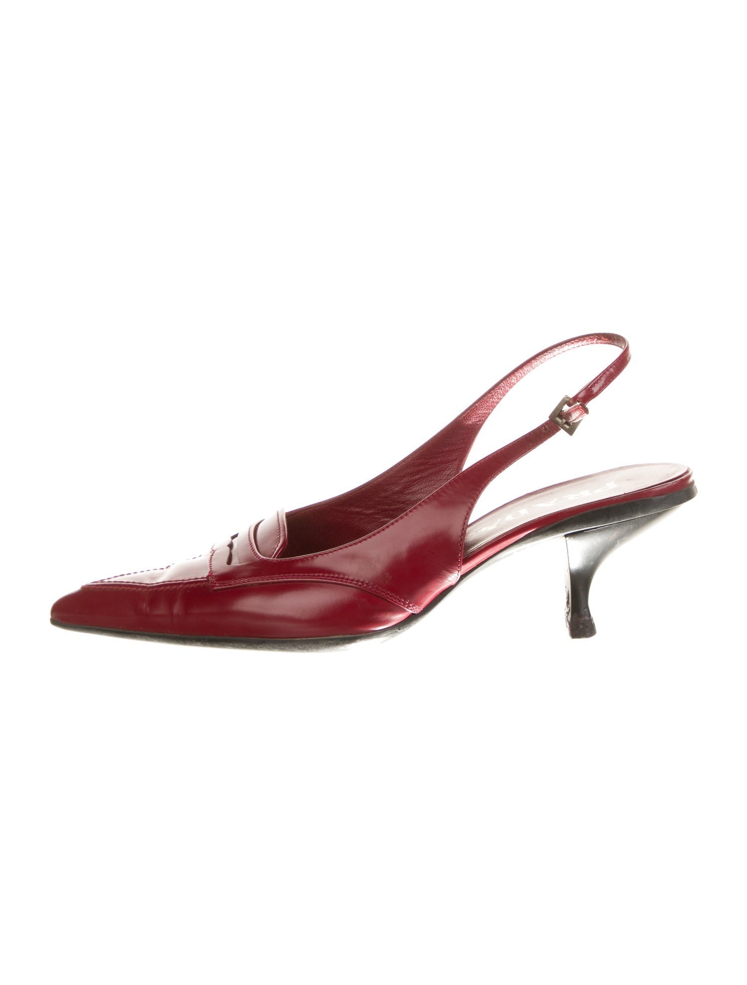 Prada Leather Slingback Pumps
