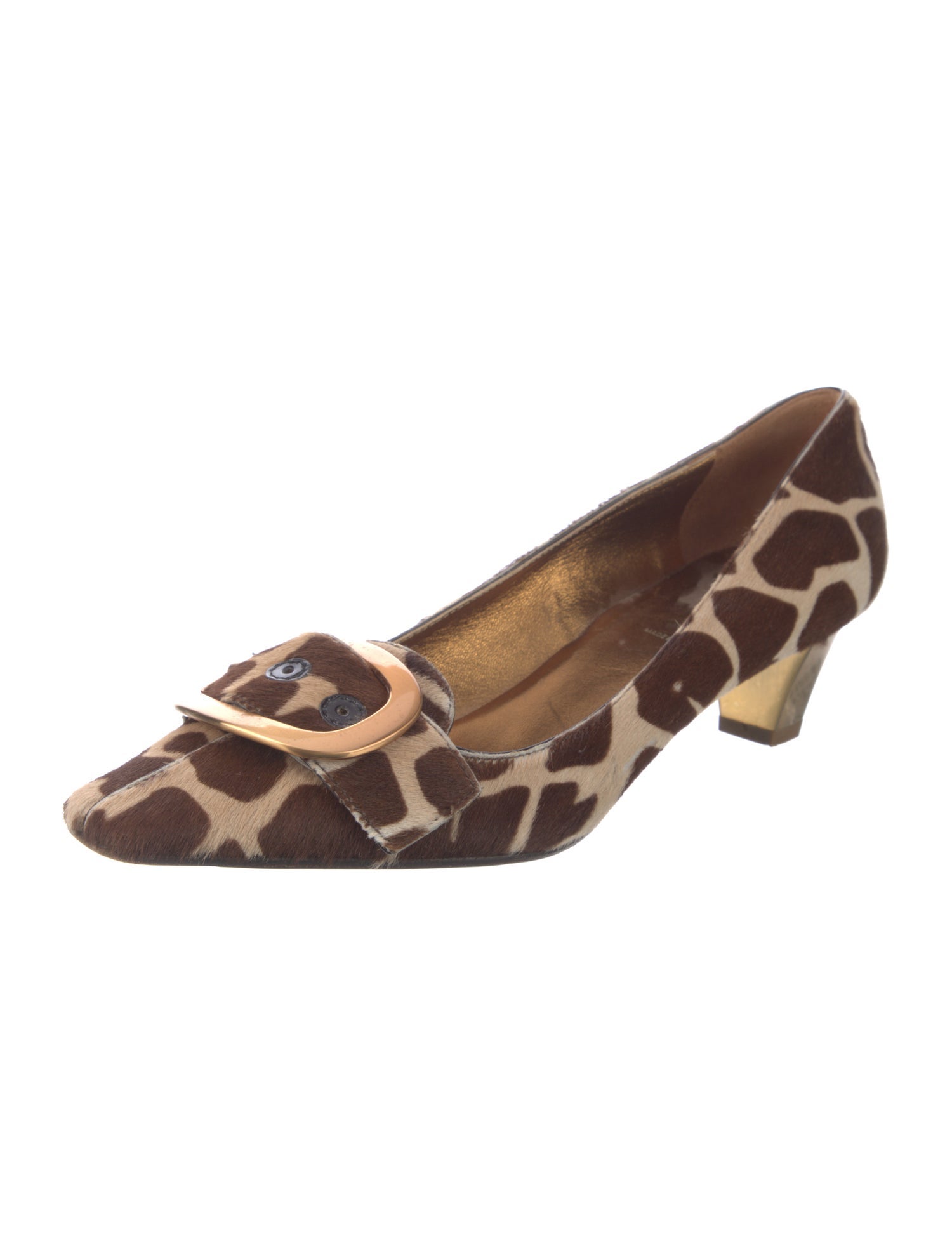 Prada Ponyhair Animal Print Pumps