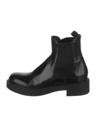 Prada Leather Chelsea Boots