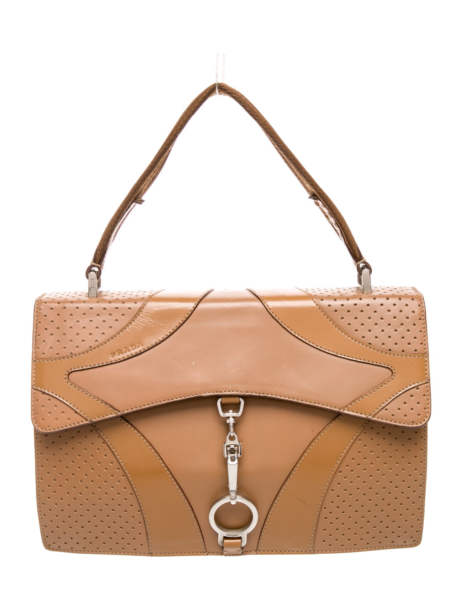 Prada Vitello Drive Leather Top Handle Bag