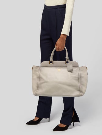 Prada Vitello Daino Leather Top Handle Bag