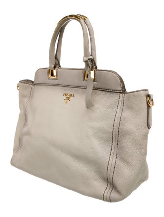 Prada Vitello Daino Leather Top Handle Bag