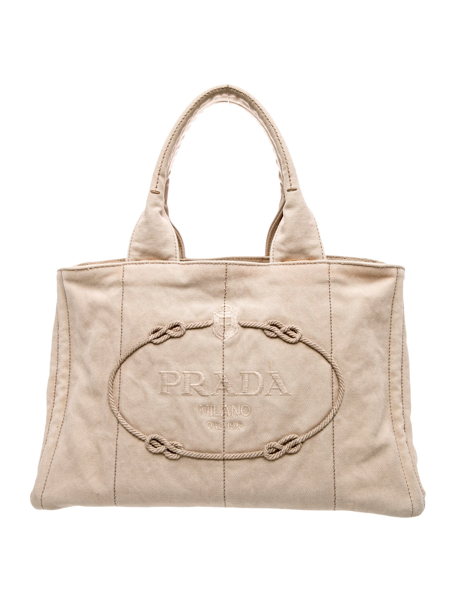 Prada Enameled Metal Triangle Shoulder Bag