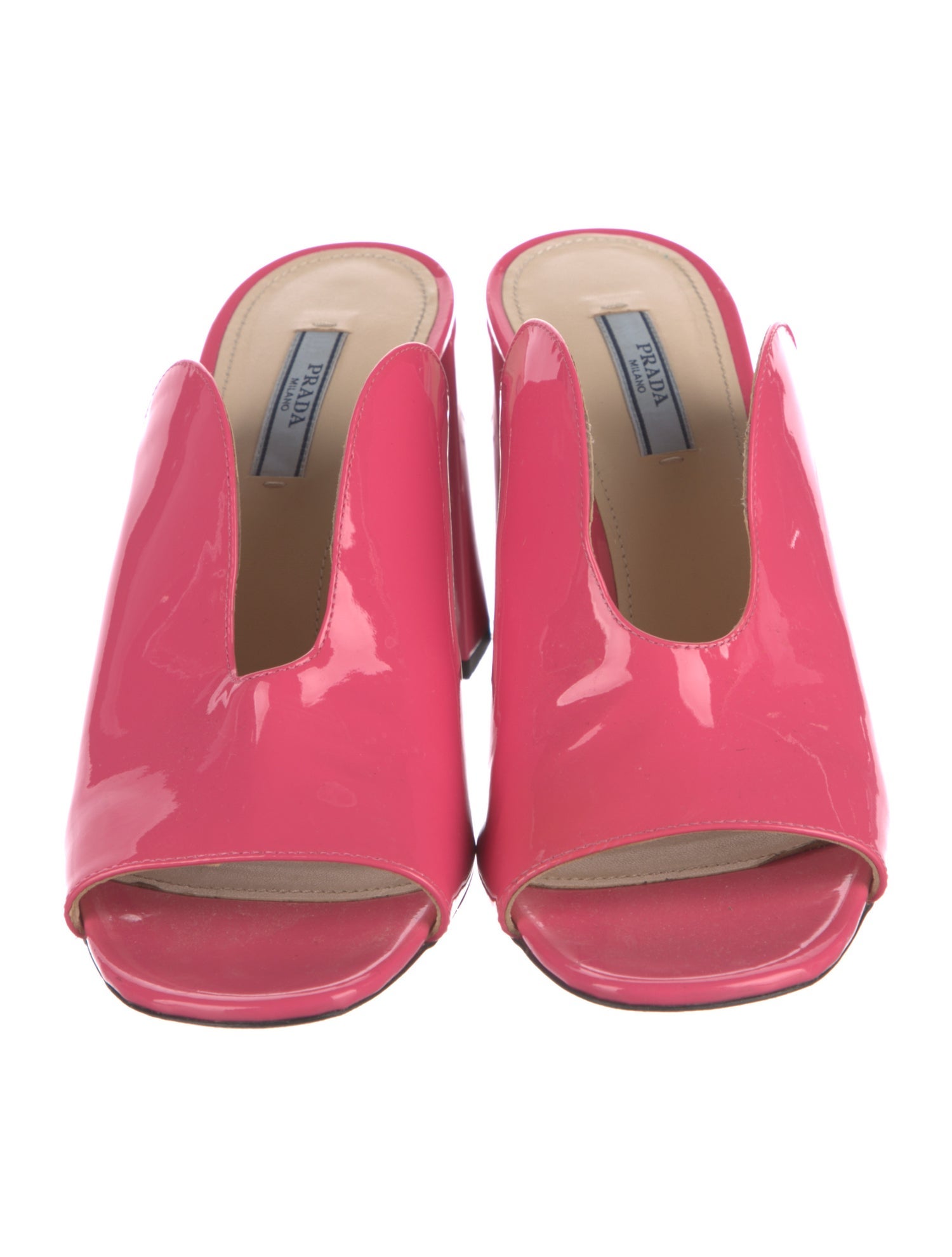 Prada Patent Leather Slides