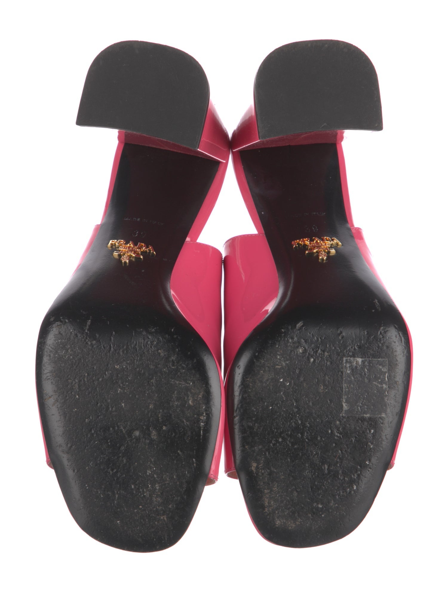 Prada Patent Leather Slides