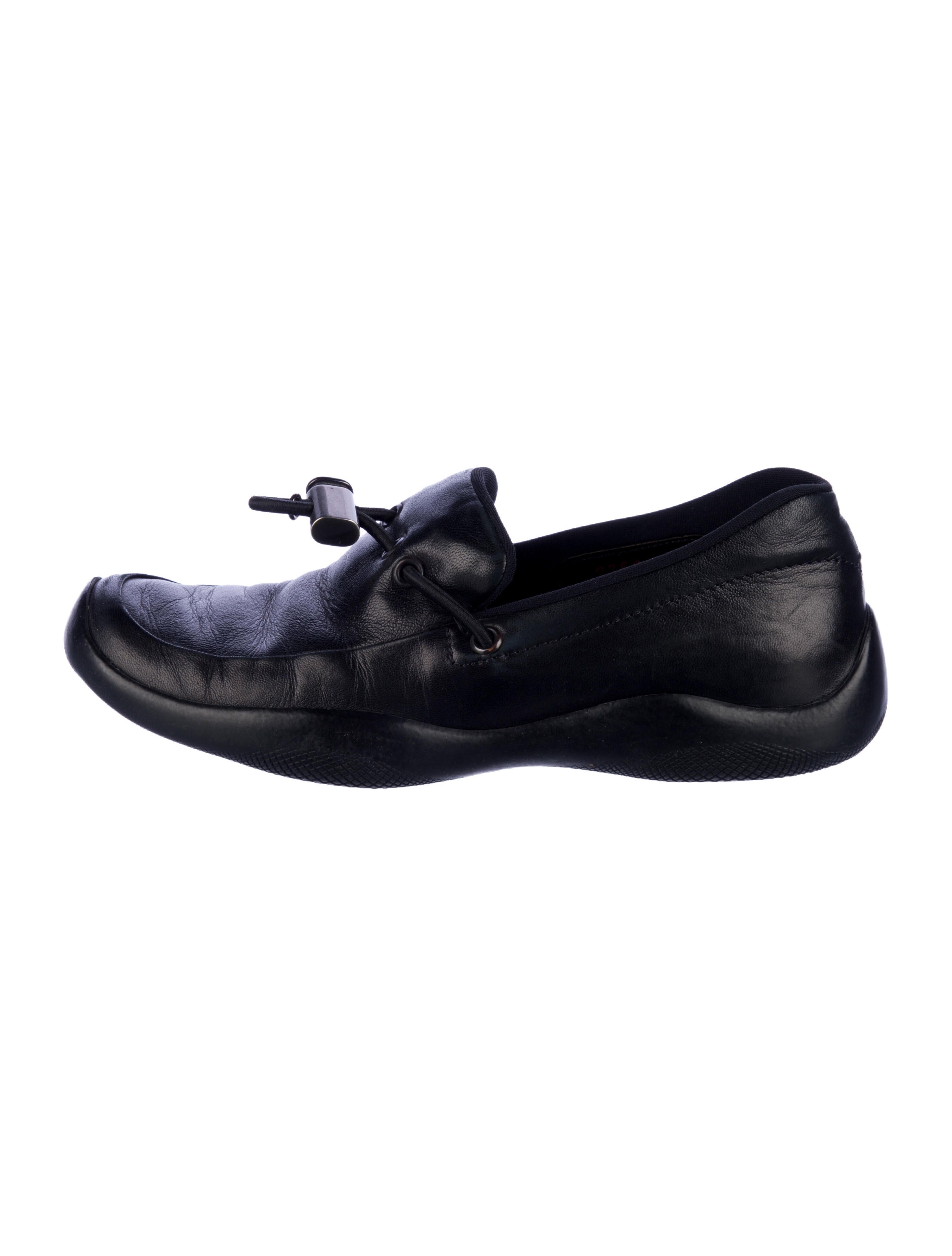 Prada Sport Leather Loafers